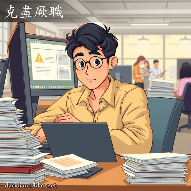 克盡厥職 - 國語大辭典配圖