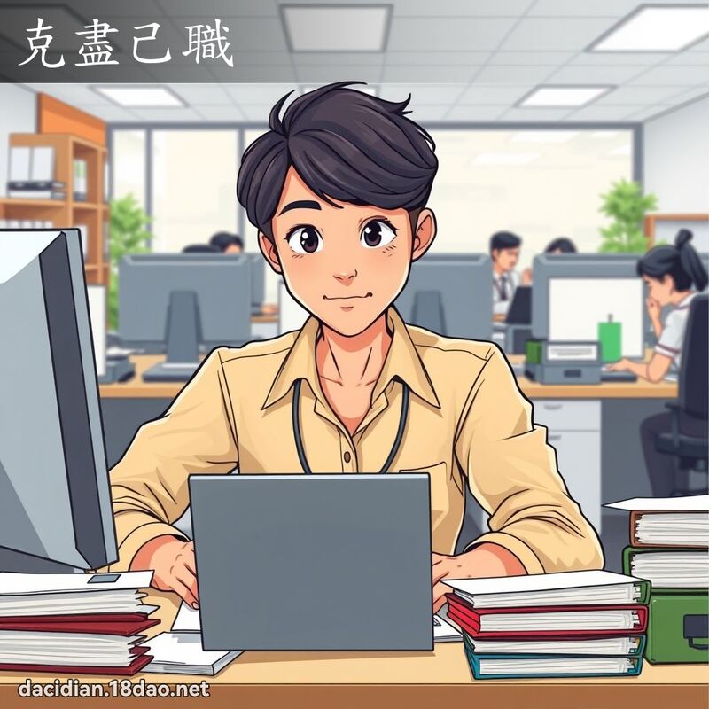 克尽己职 - 国语大辞典配图