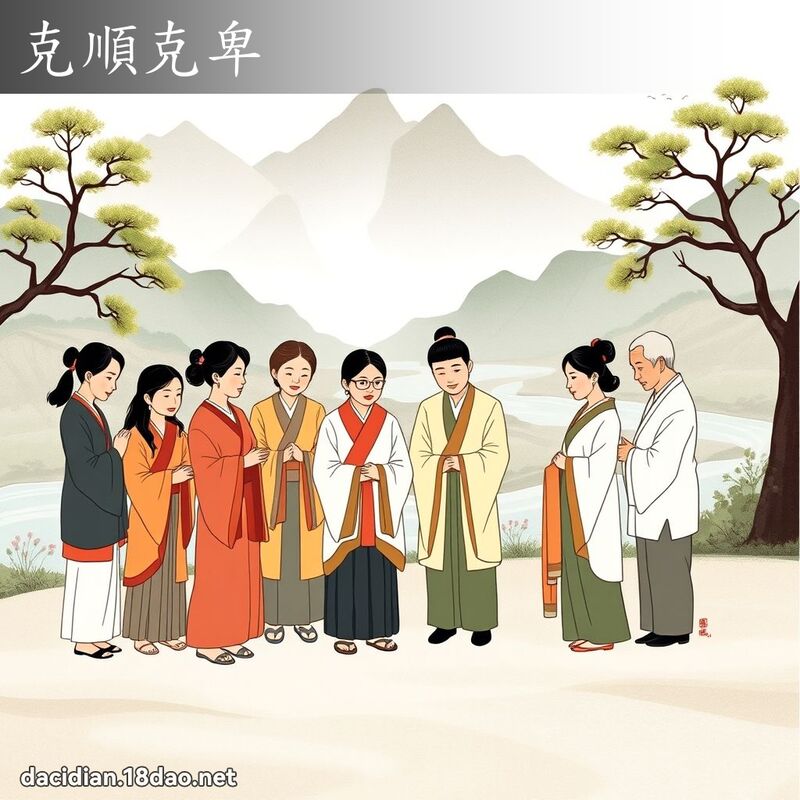 克顺克卑 - 国语大辞典配图