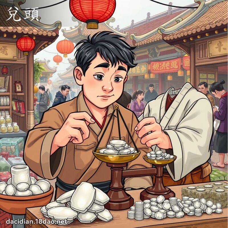 兌頭 - 國語大辭典配圖