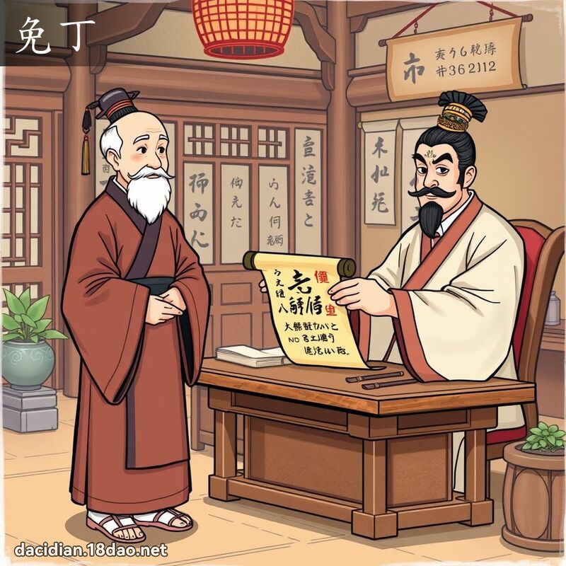 免丁 - 國語大辭典配圖