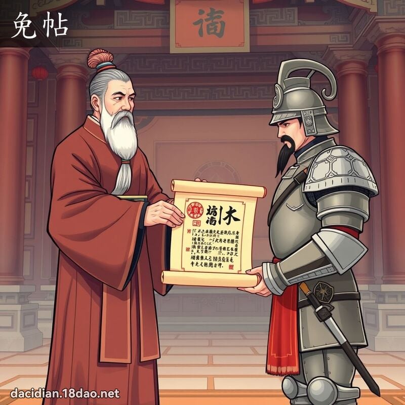 免帖 - 國語大辭典配圖