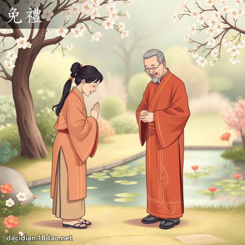 免禮 - 國語大辭典配圖