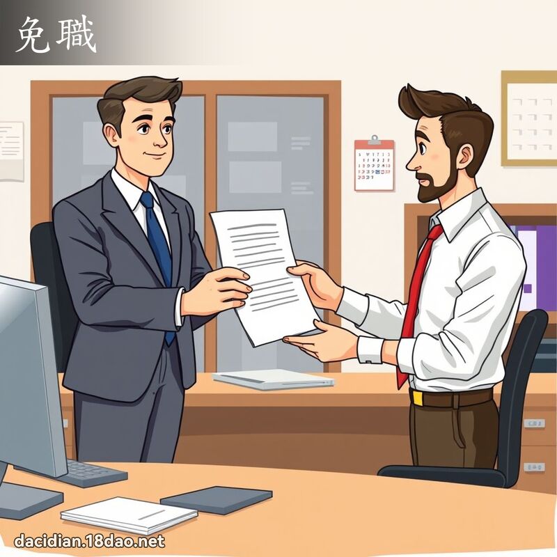 免職 - 國語大辭典配圖