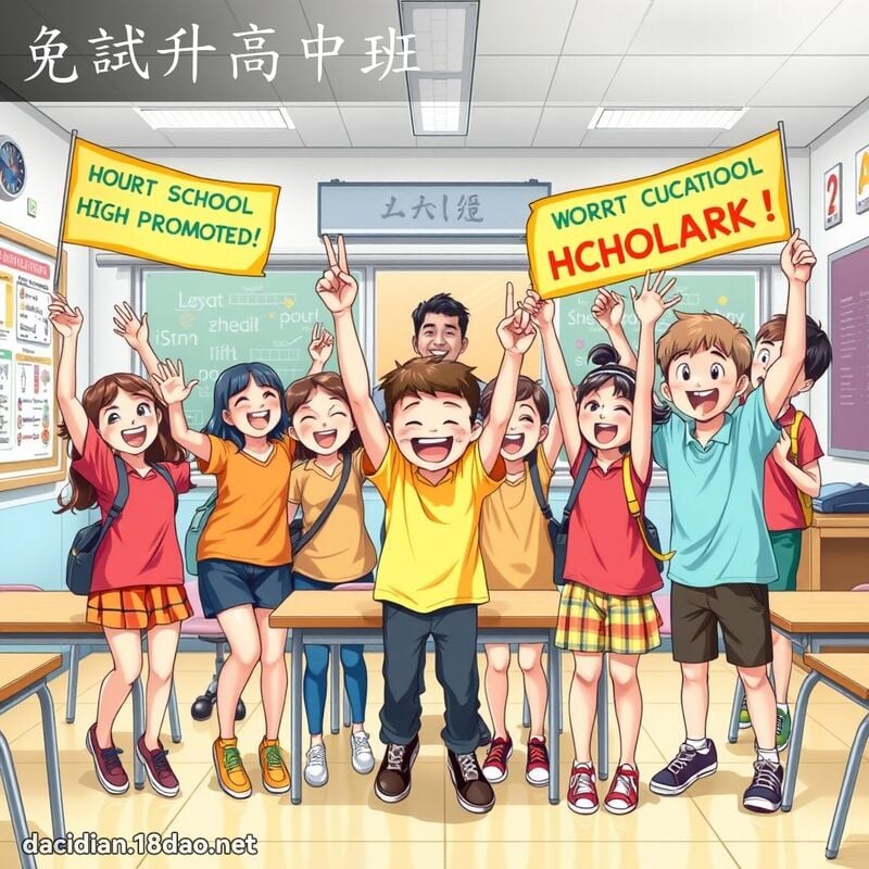 免試升高中班 - 國語大辭典配圖