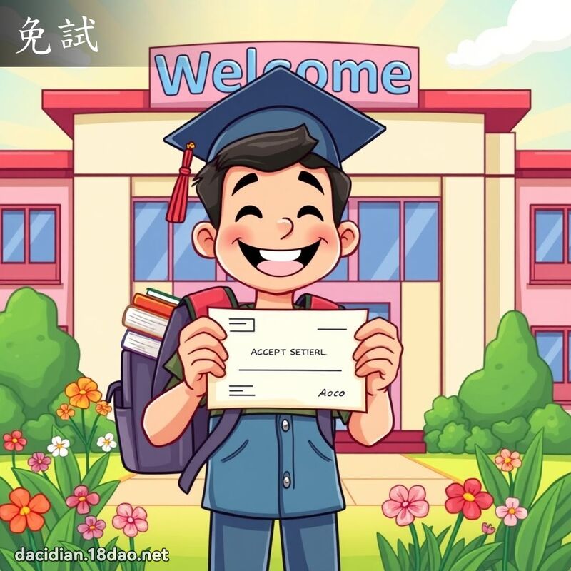 免試 - 國語大辭典配圖