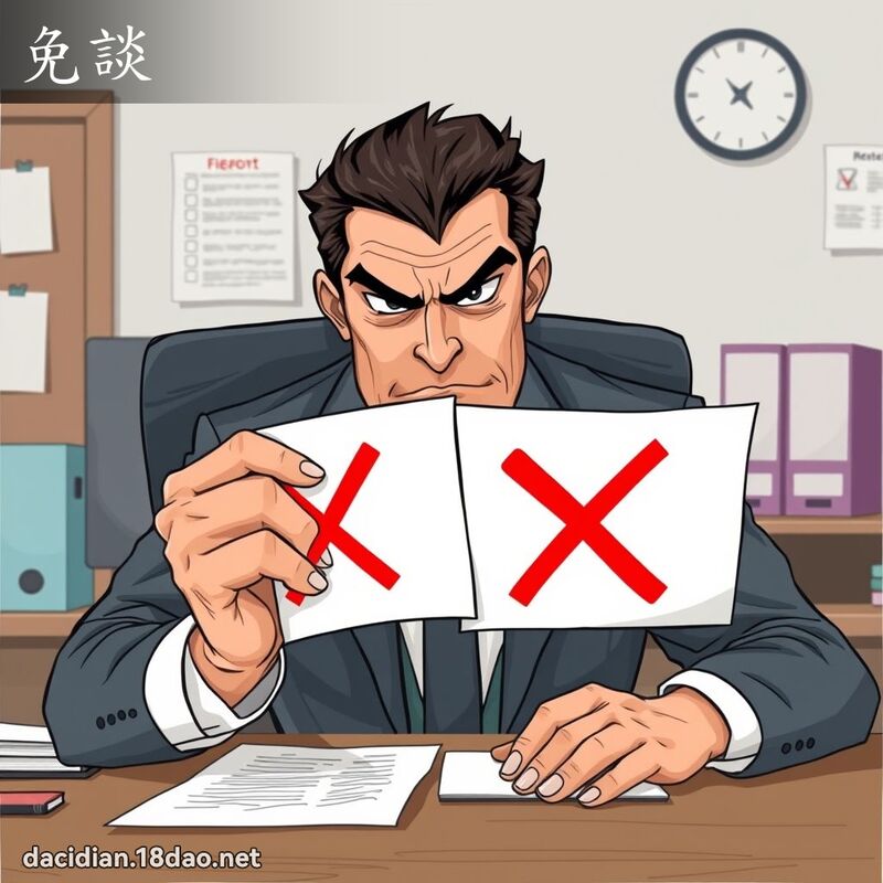 免談 - 國語大辭典配圖