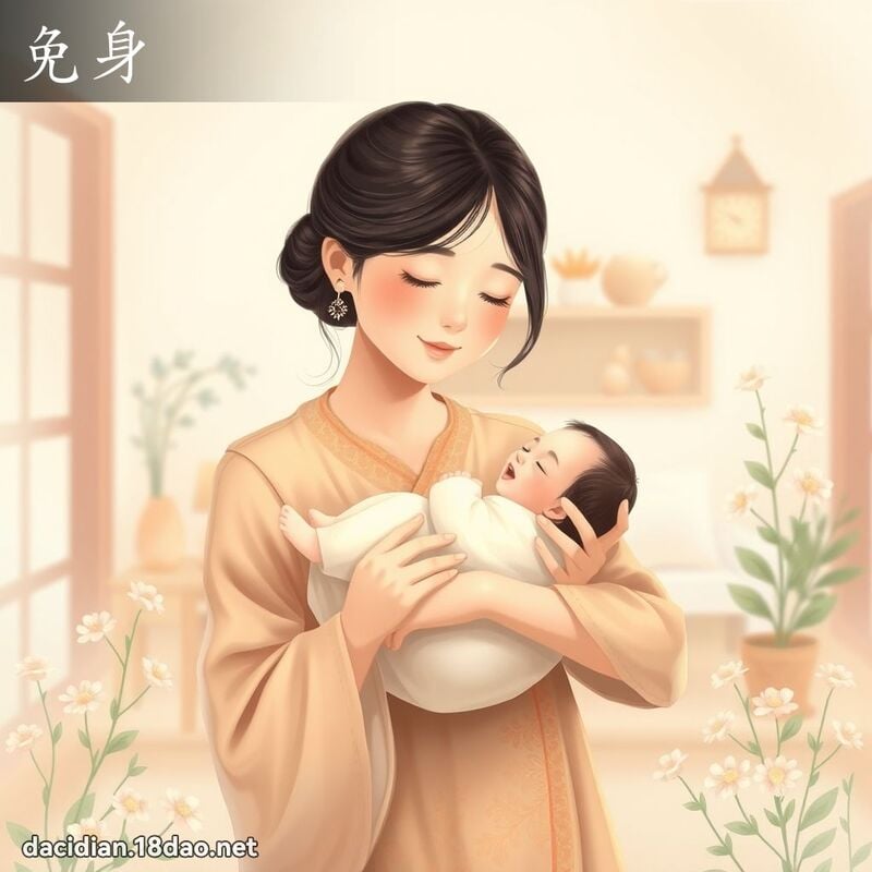 免身 - 国语大辞典配图