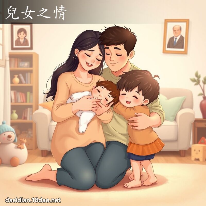 兒女之情 - 國語大辭典配圖