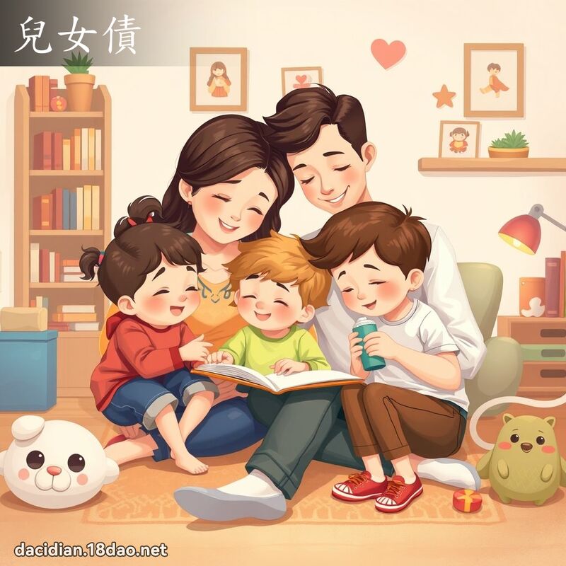 兒女債 - 國語大辭典配圖