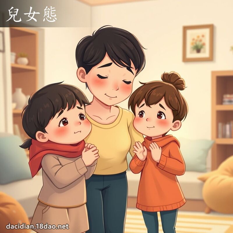 兒女態 - 國語大辭典配圖