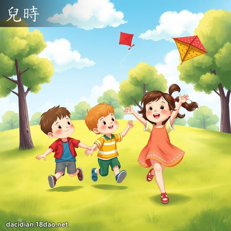 兒時 - 國語大辭典配圖