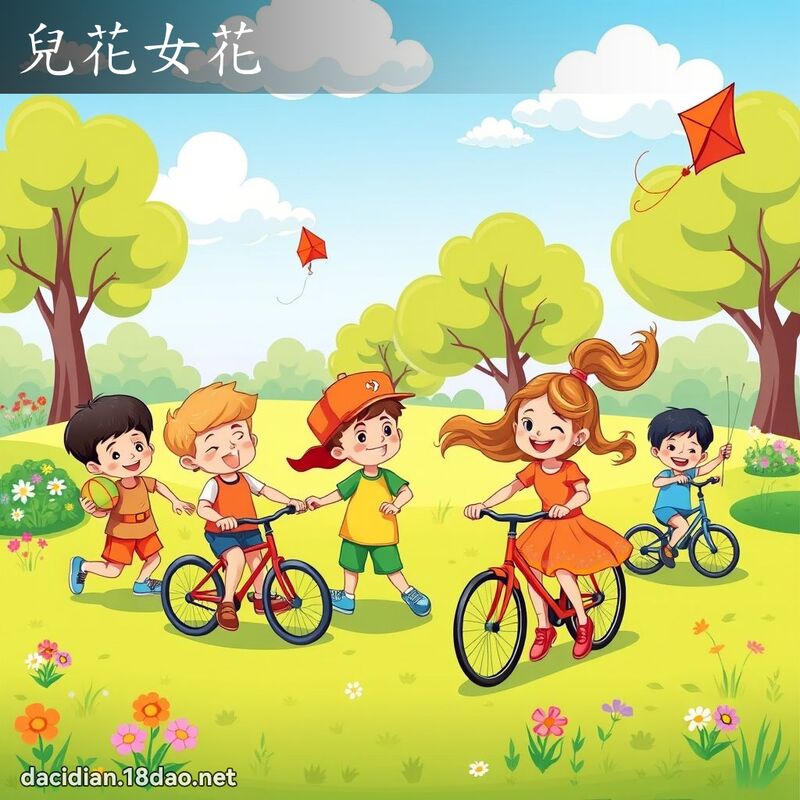 兒花女花 - 國語大辭典配圖