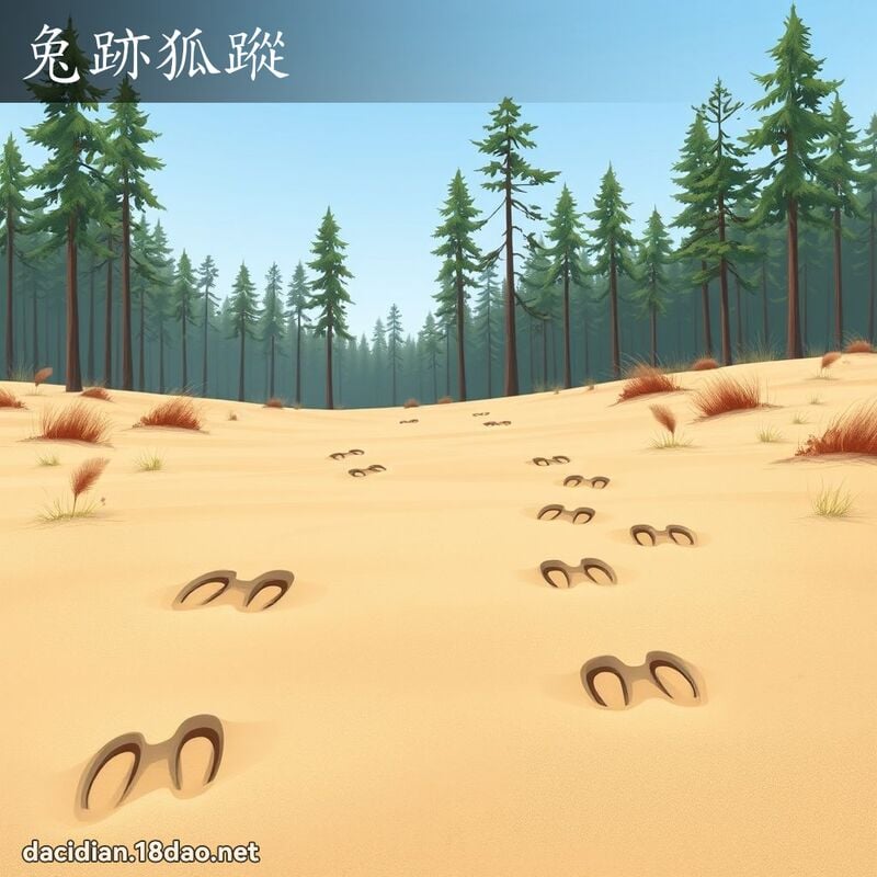 兔跡狐踪 - 国语大辞典配图