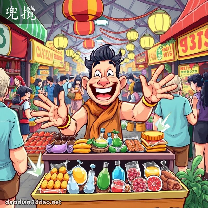兜揽 - 国语大辞典配图
