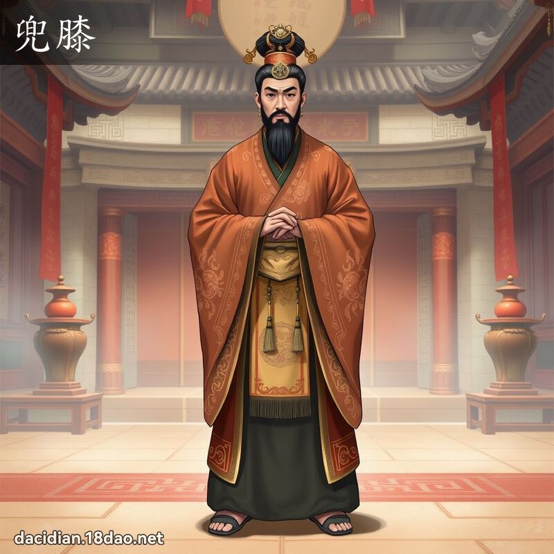 兜膝 - 國語大辭典配圖
