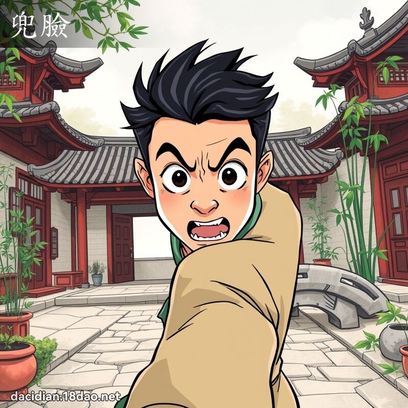 兜臉 - 國語大辭典配圖