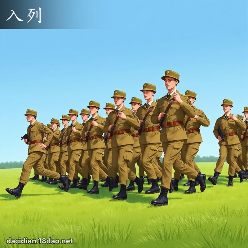 入列 - 国语大辞典配图