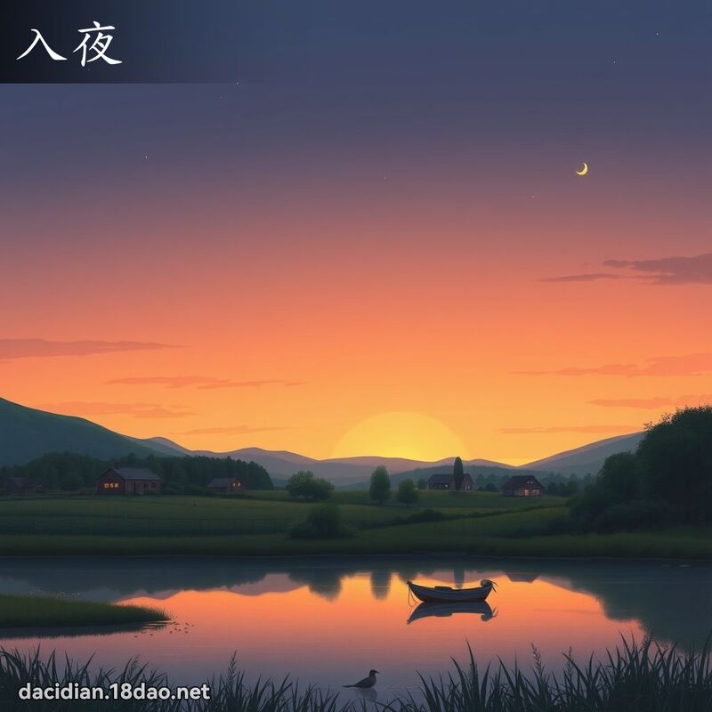 入夜 - 国语大辞典配图