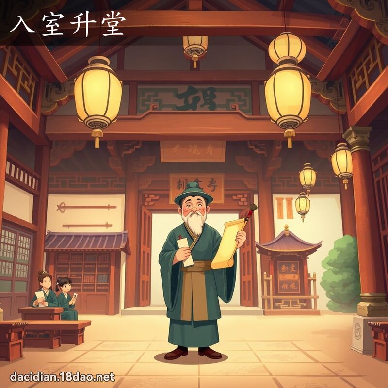 入室升堂 - 国语大辞典配图
