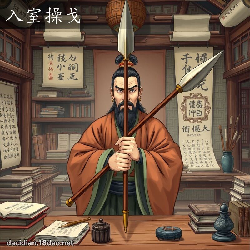 入室操戈 - 国语大辞典配图