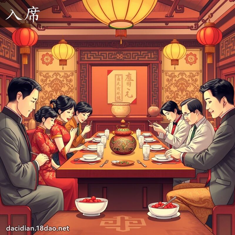 入席 - 國語大辭典配圖