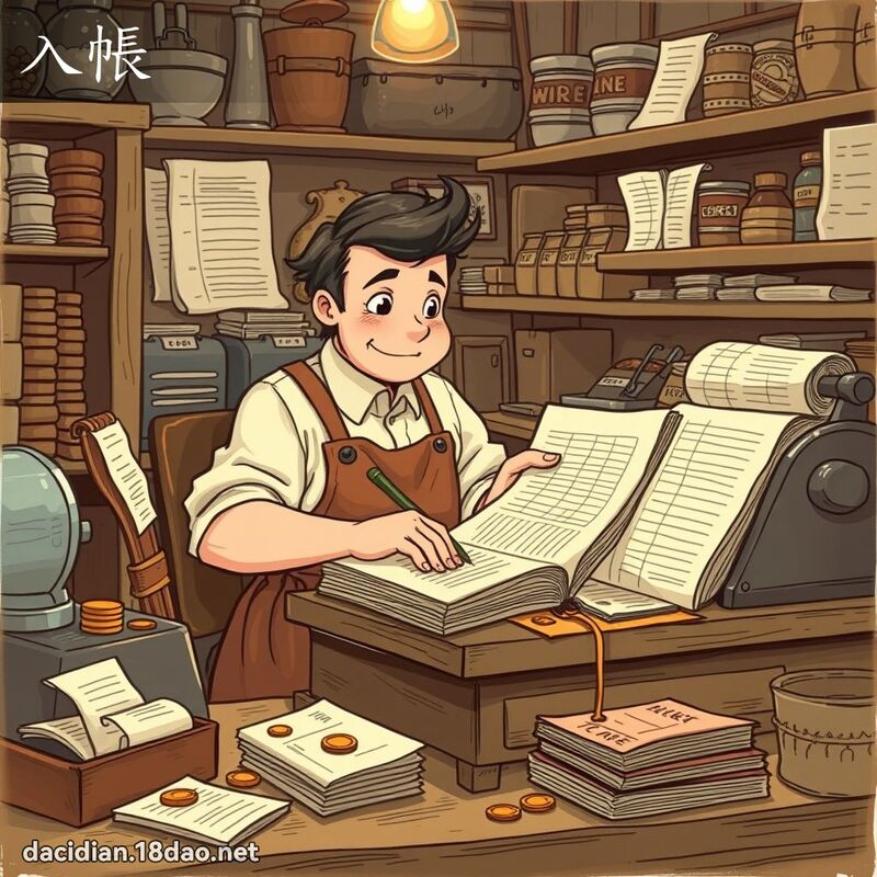 入帳 - 國語大辭典配圖