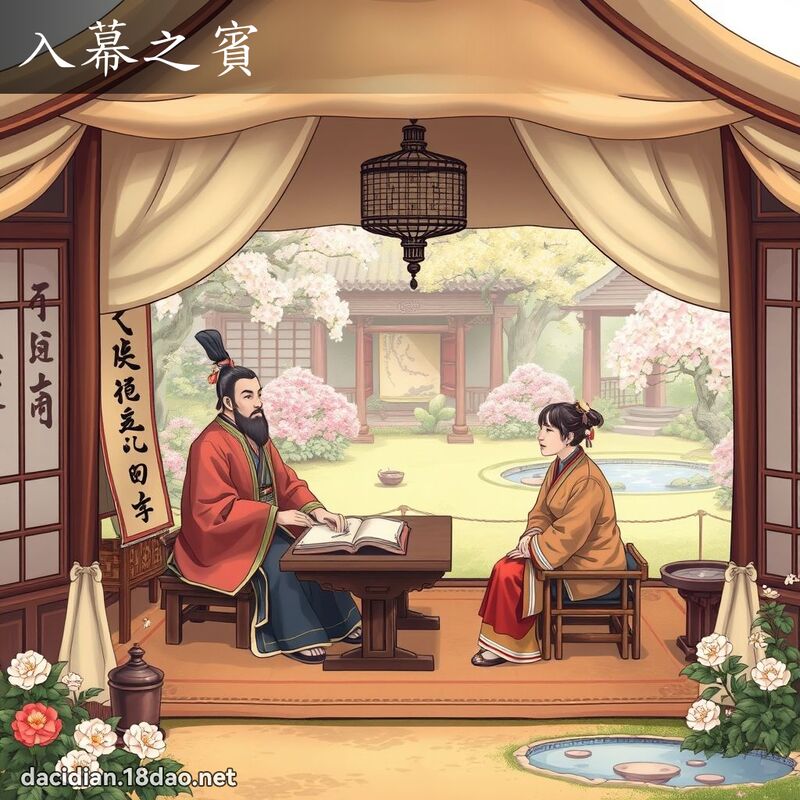 入幕之宾 - 国语大辞典配图