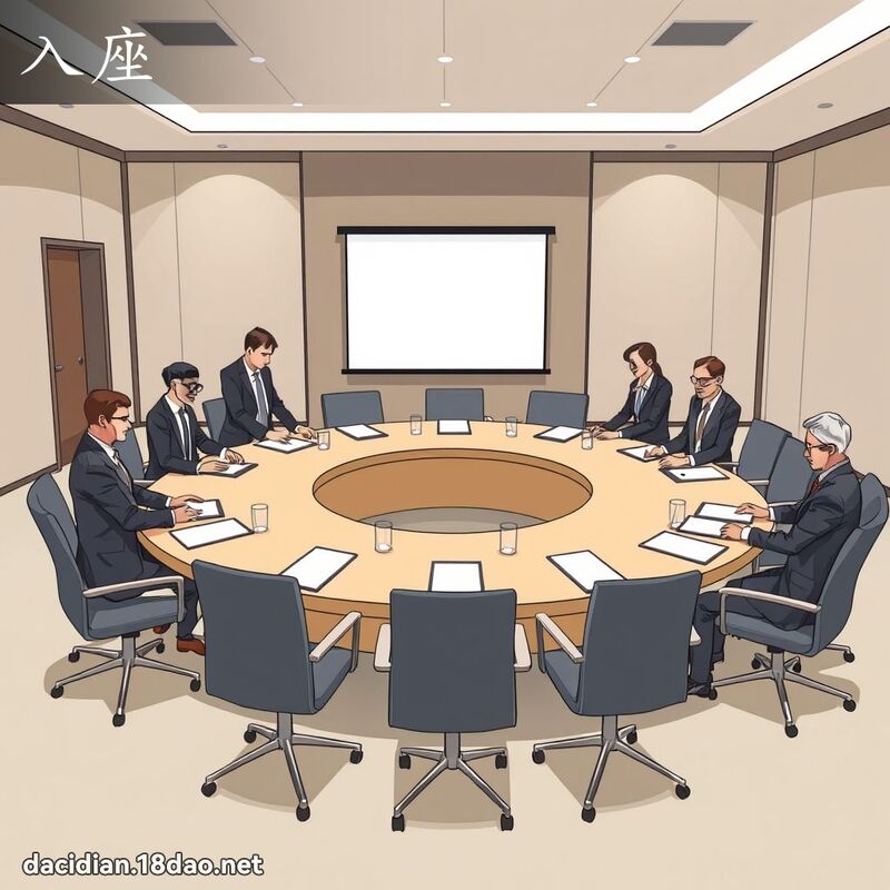 入座 - 国语大辞典配图