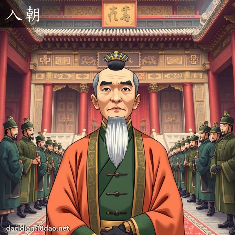 入朝 - 國語大辭典配圖