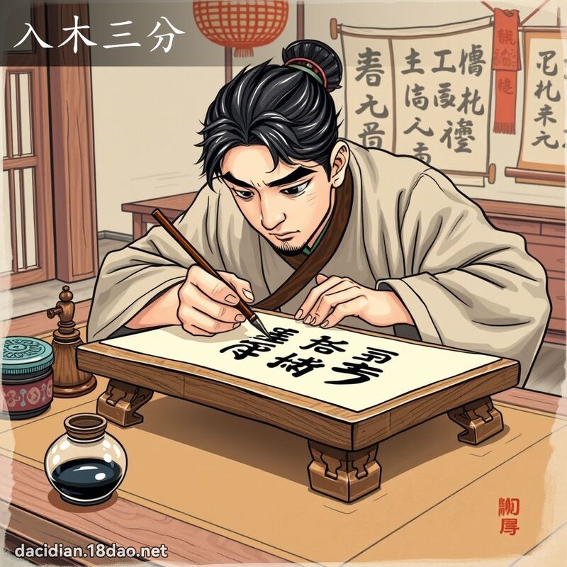 入木三分 - 国语大辞典配图