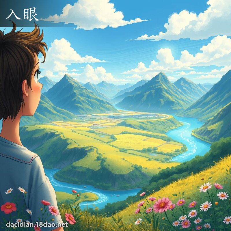 入眼 - 国语大辞典配图