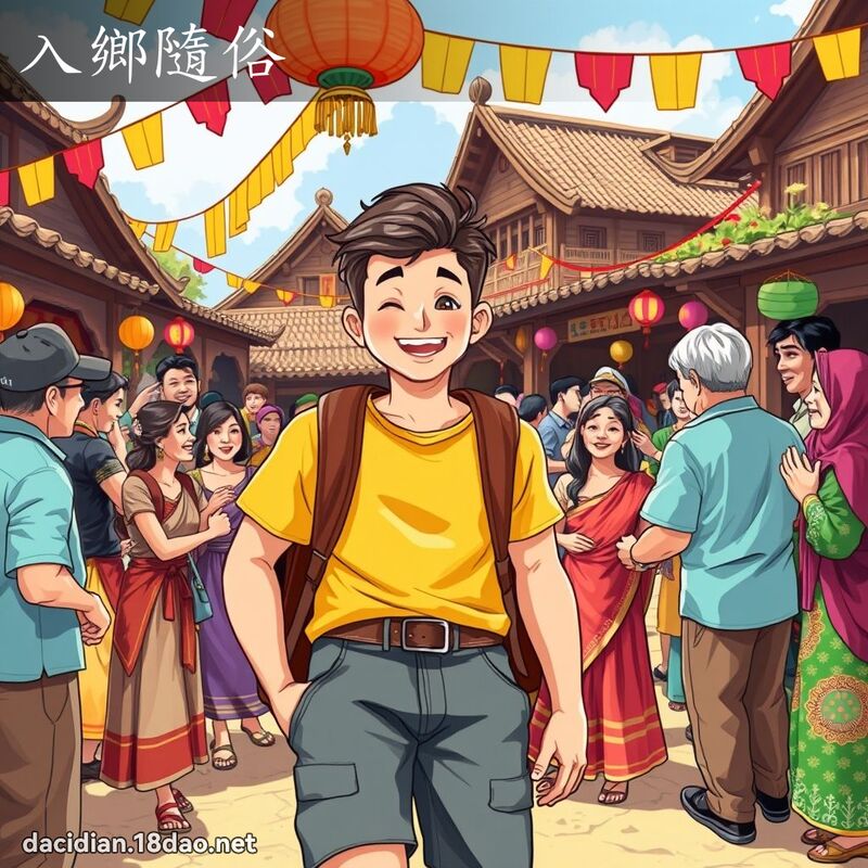 入乡隨俗 - 国语大辞典配图