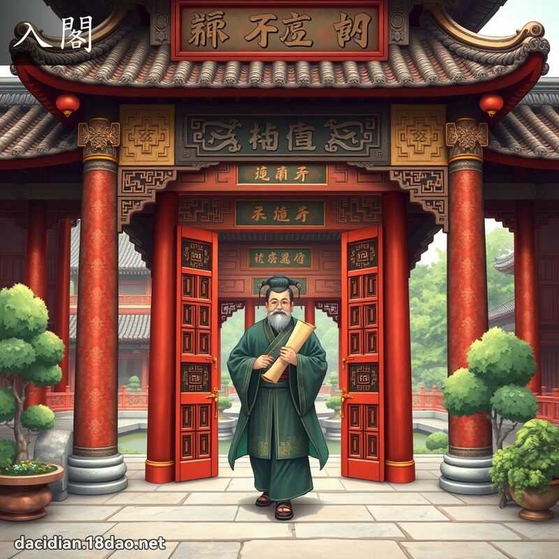 入阁 - 国语大辞典配图