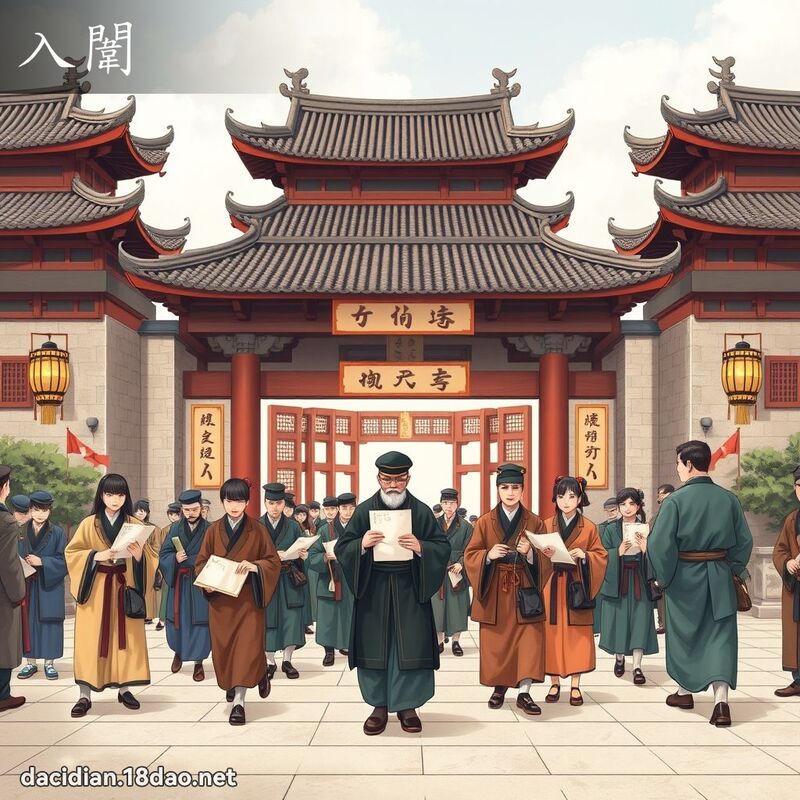 入闈 - 国语大辞典配图