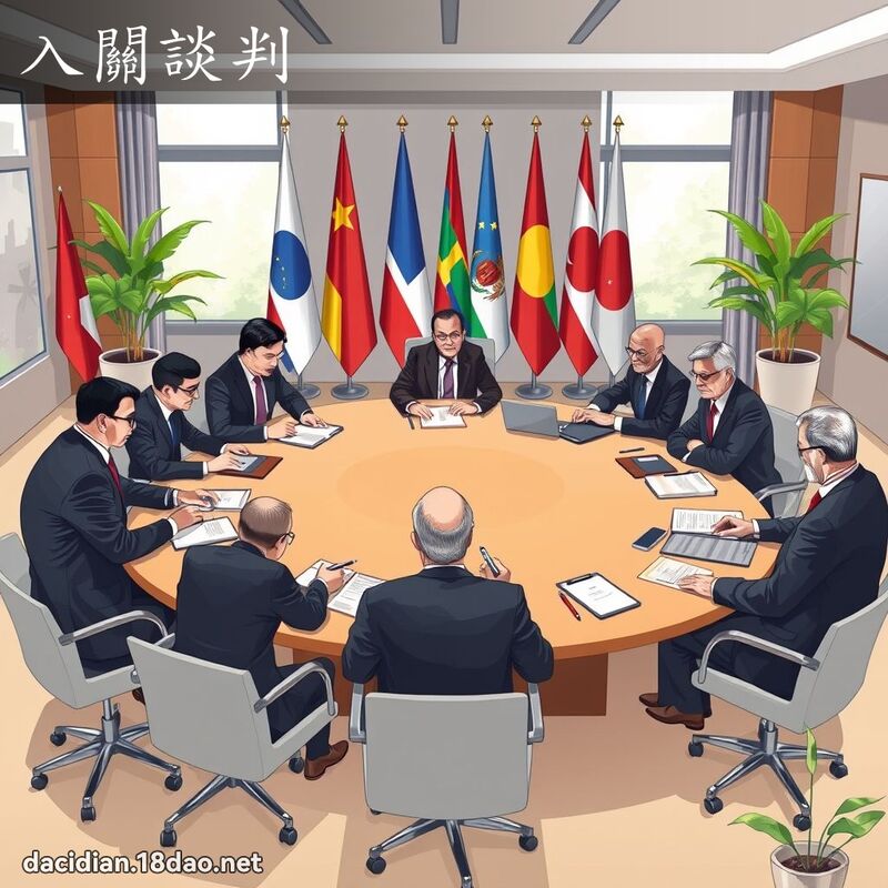 入关谈判 - 国语大辞典配图