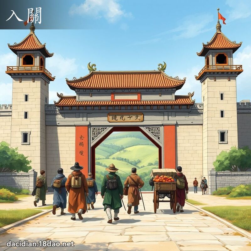 入关 - 国语大辞典配图