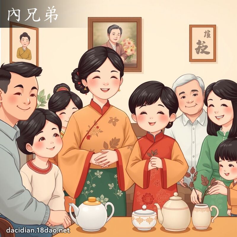 內兄弟 - 國語大辭典配圖
