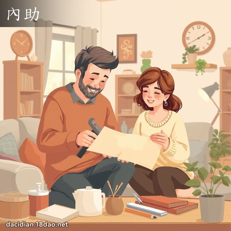 內助 - 国语大辞典配图
