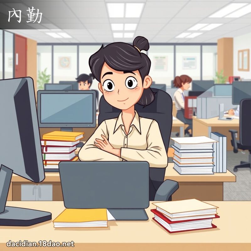 內勤 - 國語大辭典配圖