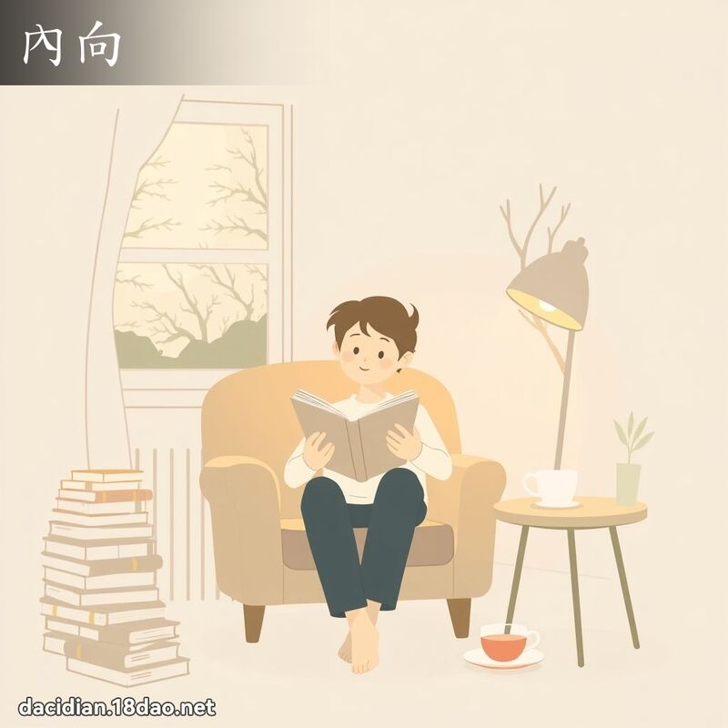 內向 - 國語大辭典配圖