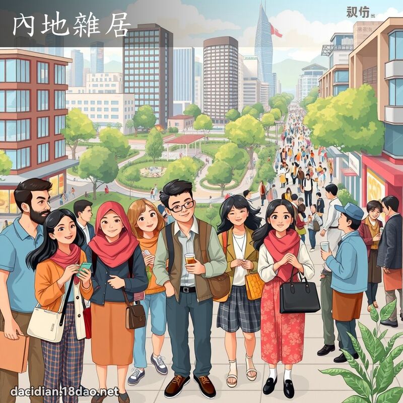 內地杂居 - 国语大辞典配图