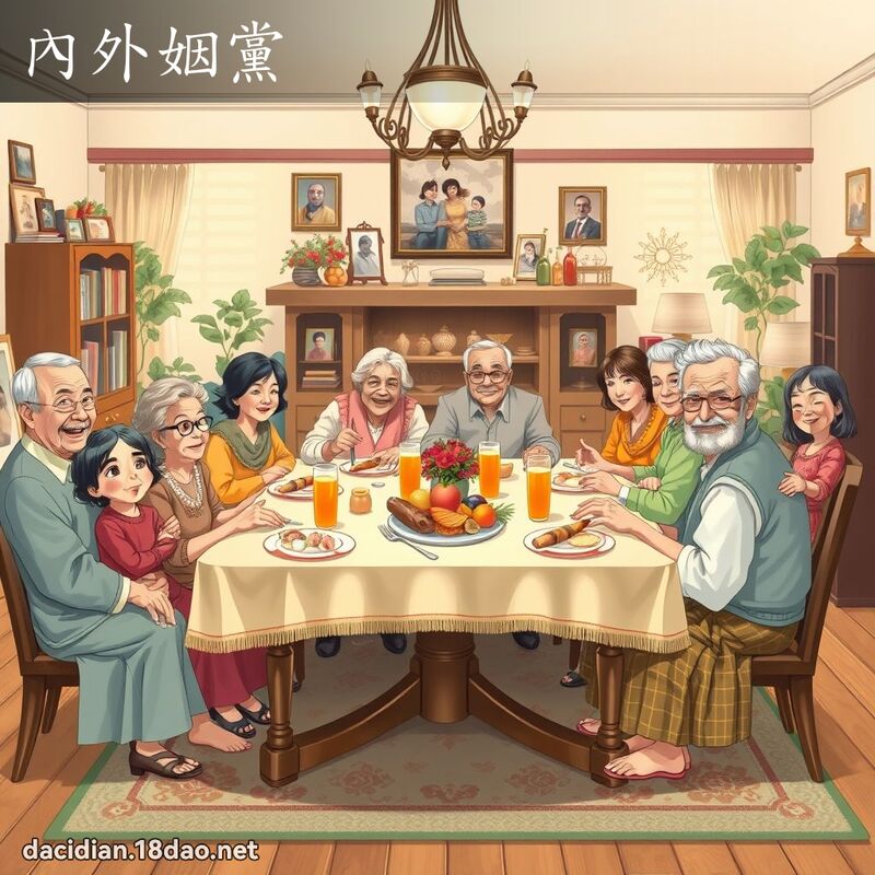 內外姻党 - 国语大辞典配图