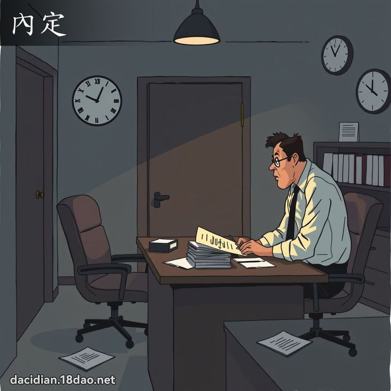 內定 - 国语大辞典配图