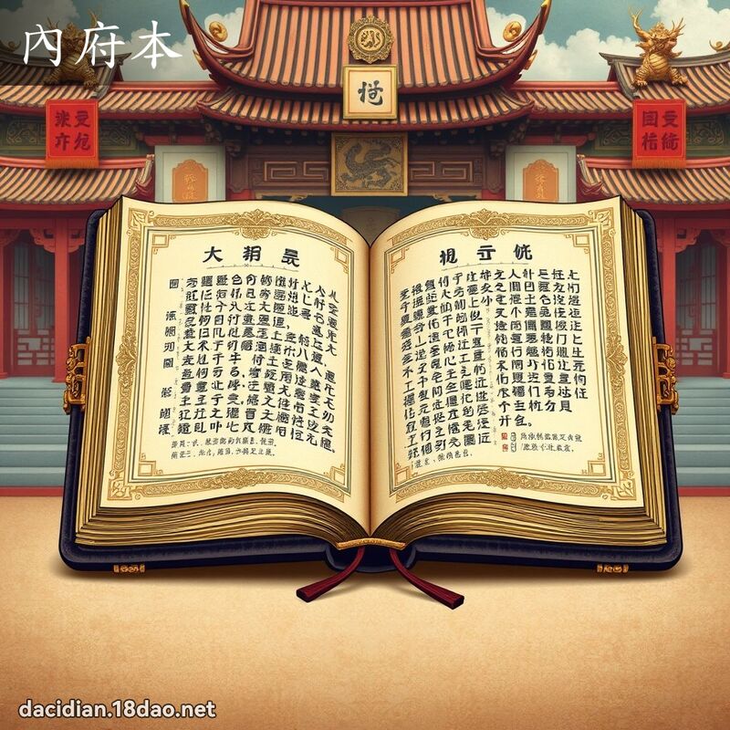 內府本 - 國語大辭典配圖