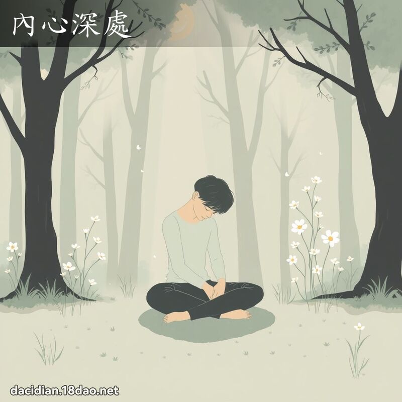 內心深處 - 國語大辭典配圖