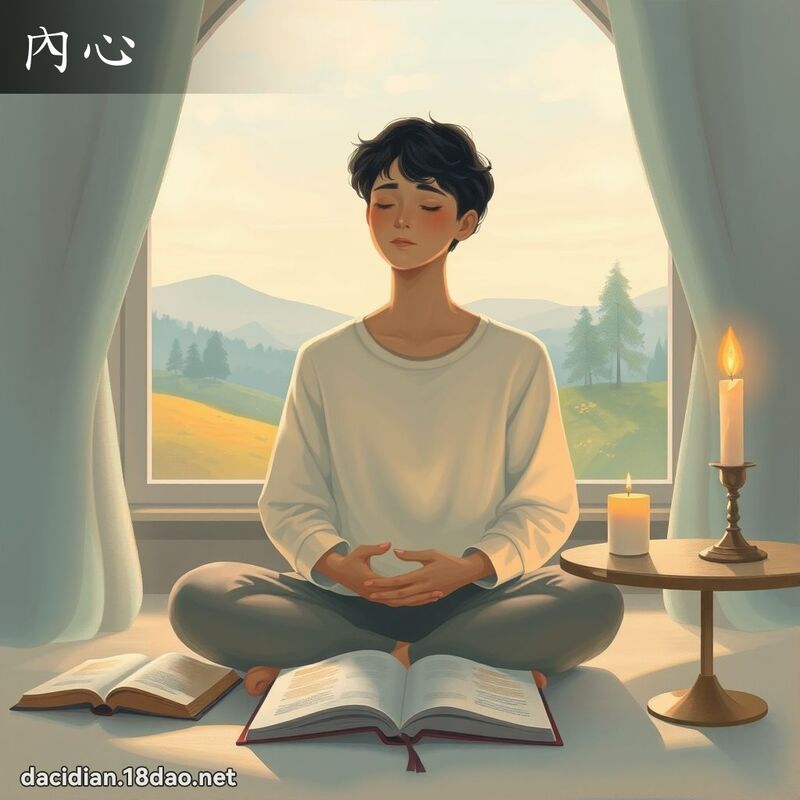 內心 - 國語大辭典配圖