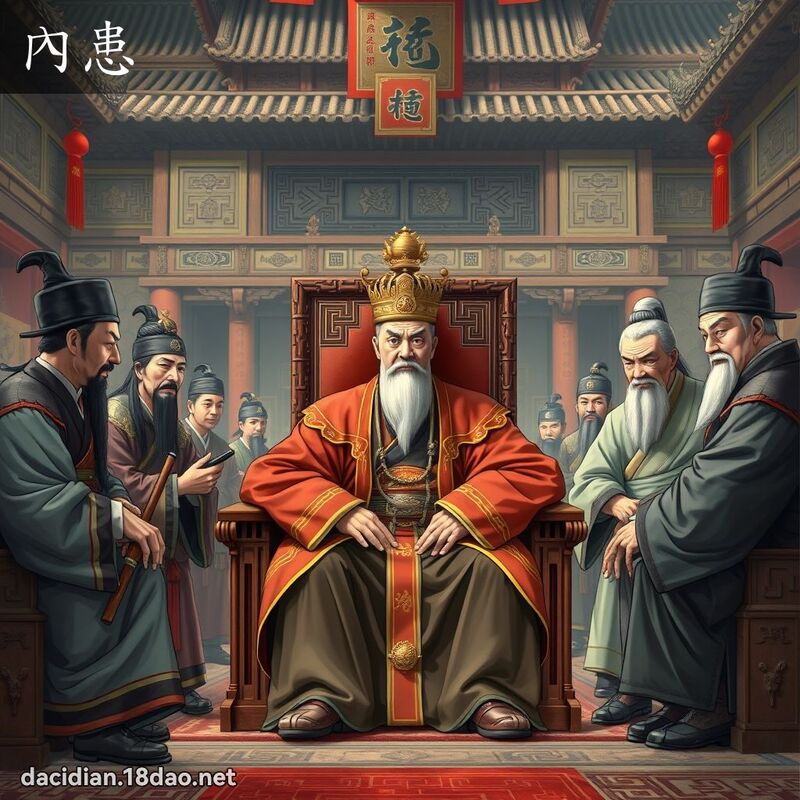 內患 - 國語大辭典配圖