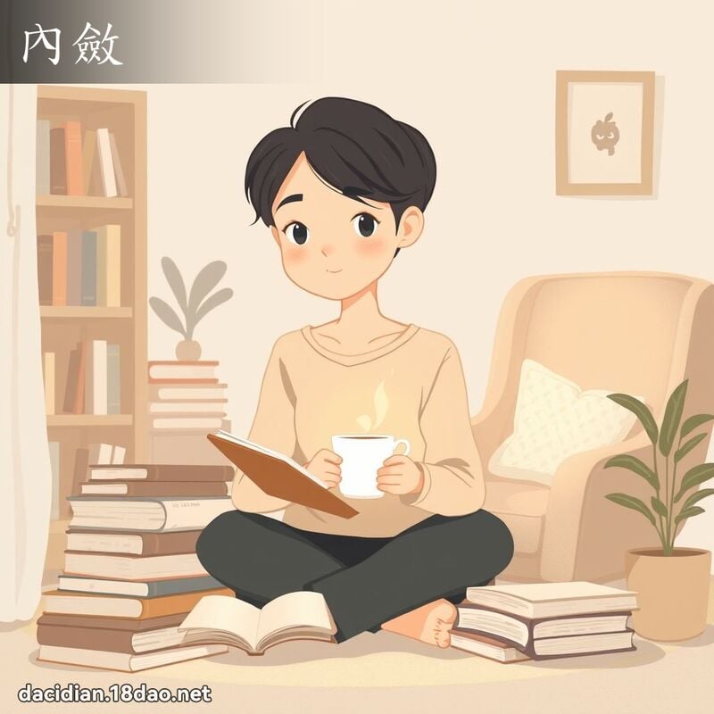內斂 - 國語大辭典配圖