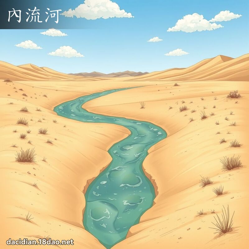 內流河 - 國語大辭典配圖